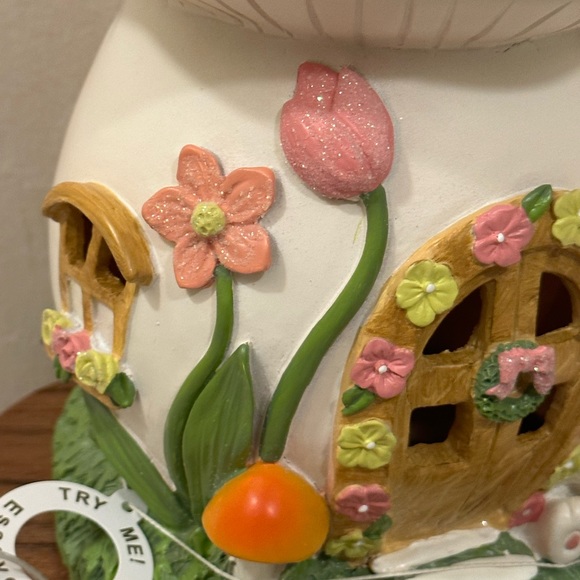 Cupcakes and Cashmere Easter Mushroom House with Bunny Light Up - Picture 4 of 5